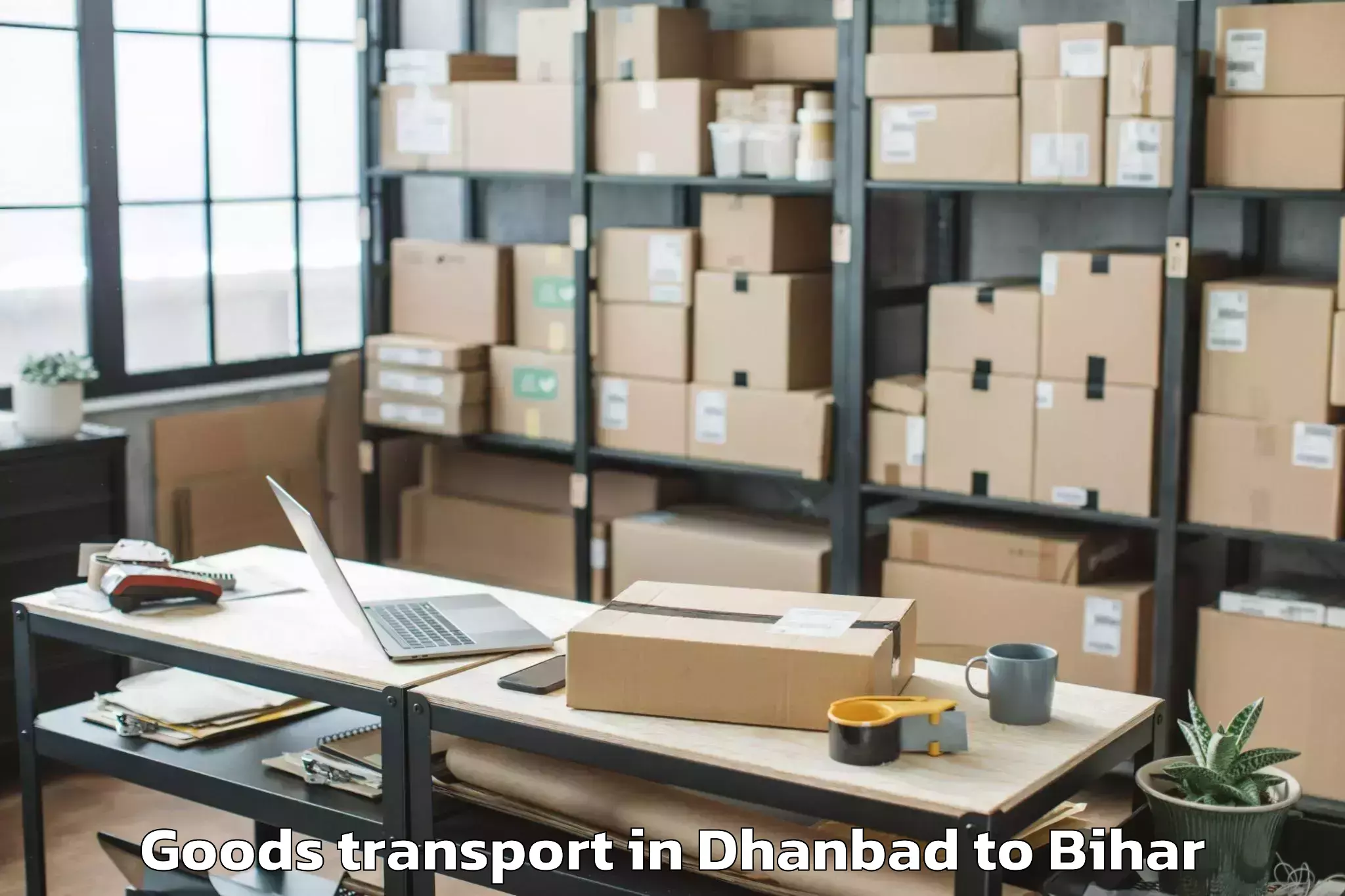 Book Dhanbad to Thakrahan Goods Transport